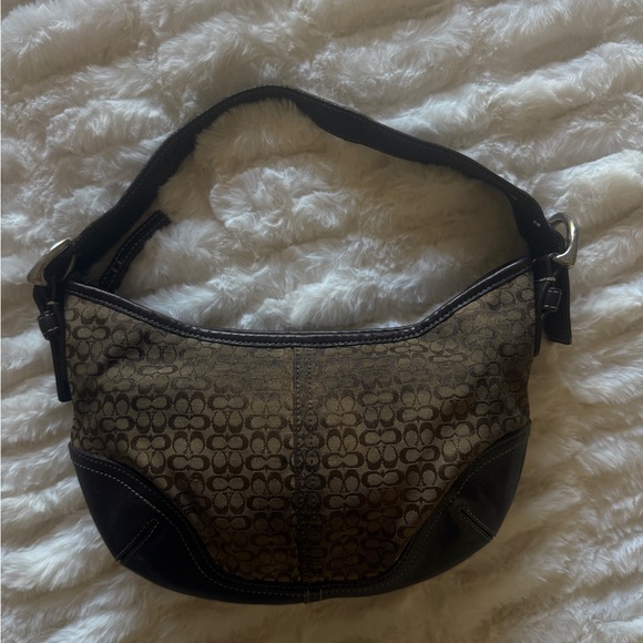 Coach Y2K Brown Logo Shoulder Bag - Picture 1 of 5